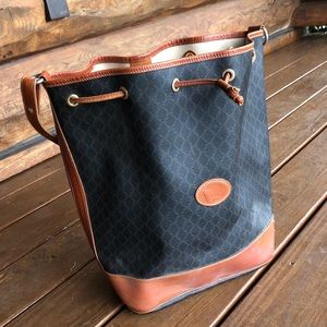 Vintage Longchamp drawstring bucket purse